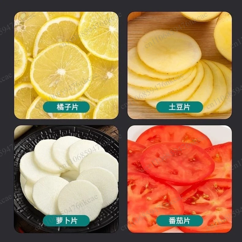 Vegetable cutter artifact Automatic multi-functional potato and radish electric shredder