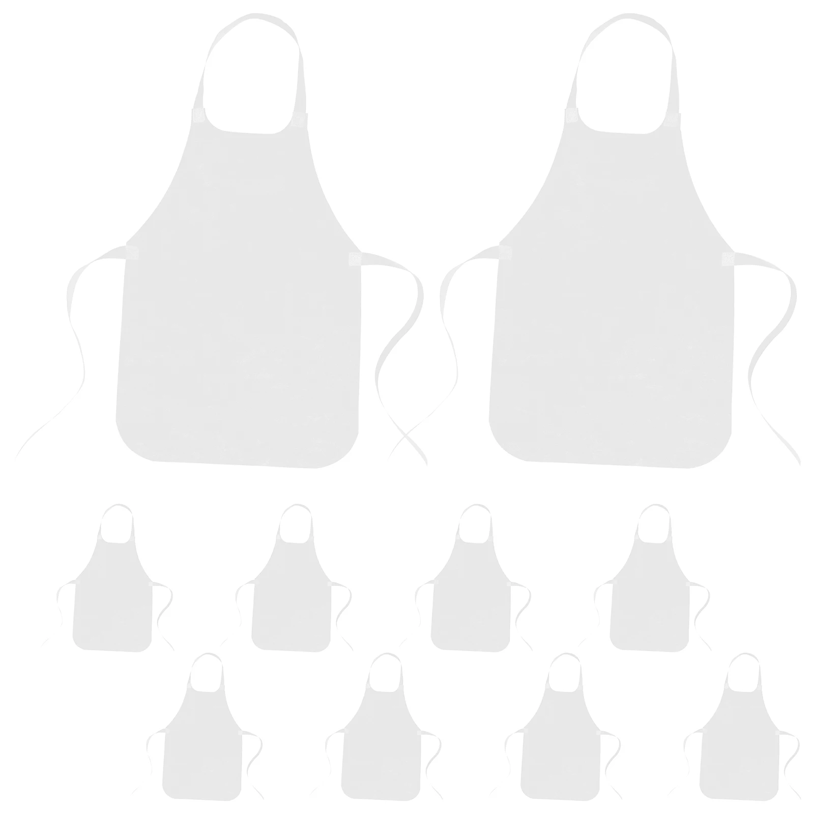 

10 Pcs Waterproof Painting Apron Kids Aprons Toddler Childrens Non-woven Fabric for