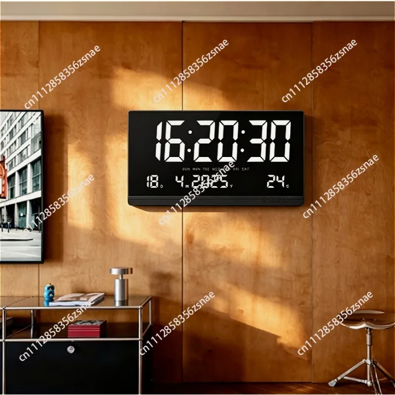 21Inch HD Large LED Digital Wall Clock, Simple Electronic Timing Display, High Visibility Wall Clock for Home & Office