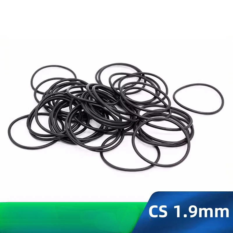 

Custom FKM O-rings CS 1.9mm Fluoroelastomer Gasket Chemicals Oils High-temperature Corrosion Resistance Black