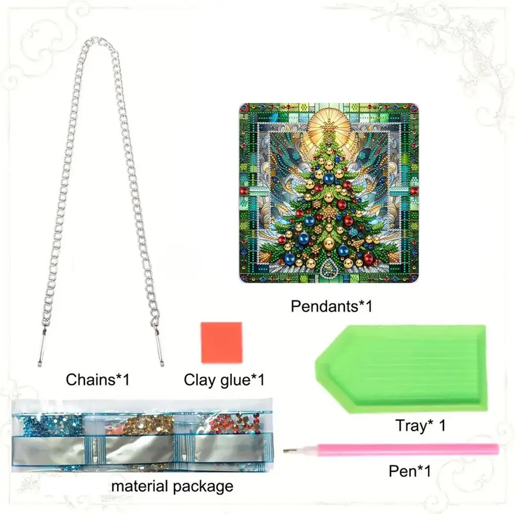 Kit di ghirlande di pittura artistica con diamante acrilico fai da te, speciale ornamento a forma di giardino, lato domestico, appeso a parete, doppio T4o4