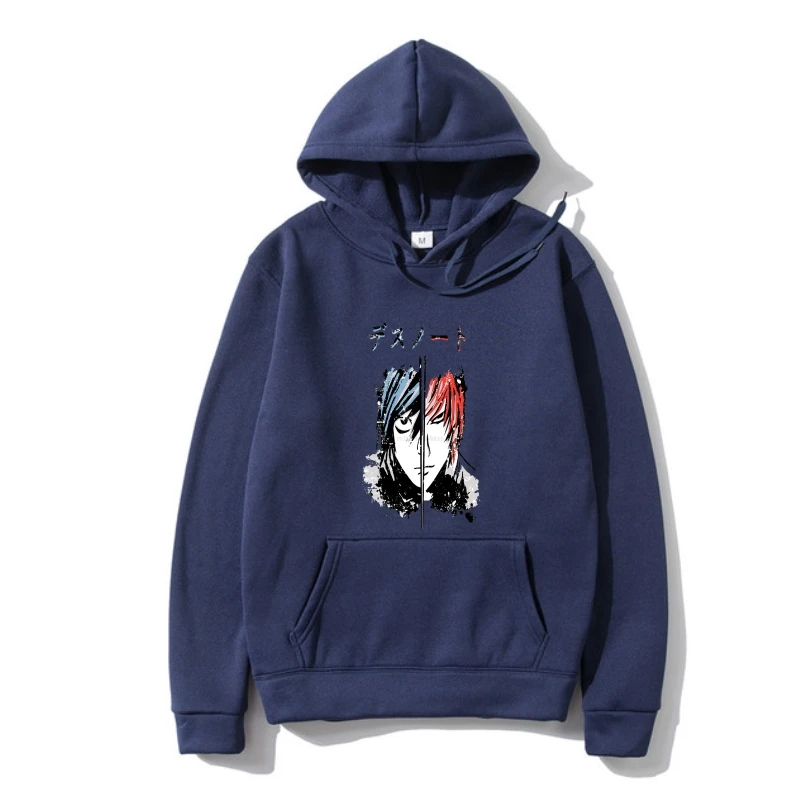 

2022 Summer Fashion Ho Death Note face spli Outerwear japanese comics manga series inspired design Hoodys Hoody Hoodies