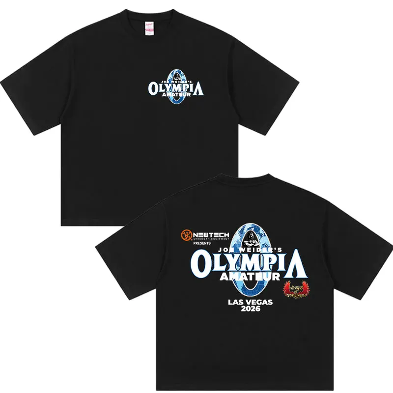 Camisetas con estampado gráfico Olympia Gym Fitness Pump Cover para hombre, camiseta de manga corta de algodón con cuello redondo, estilo vintage, ropa de calle unisex, 2026