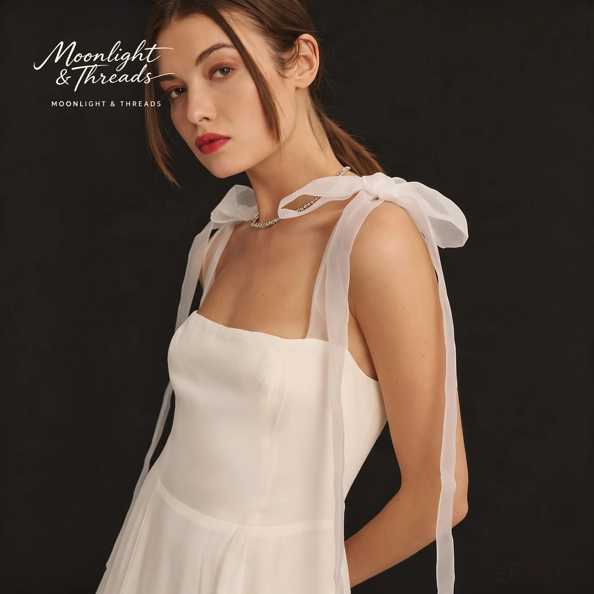 Elegant White Strapless High Slit Slimming Bridal Gown for Women 2026 New Style Long Dress No Sleeve