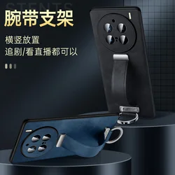 For vivo X200 Pro Case Wristband Bracket Integrated Retractable Back Cover For vivo X200Pro Shockproof Bumper Funda
