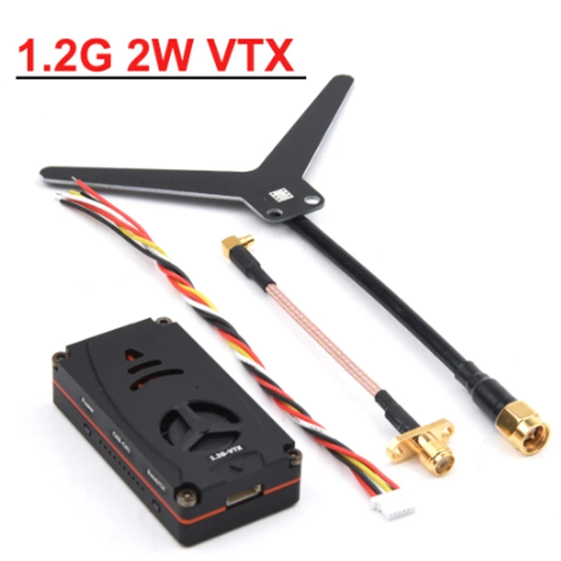 1.2G 1.2Ghz 2W 2000Mw Pit/25Mw/600Mw/1W/2W VTX Video Transmitter Transmitting Module For RC FPV Long Range Racing Drone