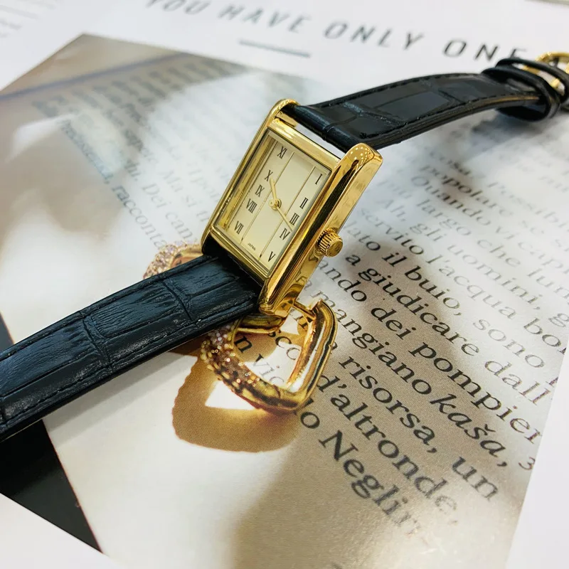 Brand Watch Unisex Style Business Retro Roman Scale Leather Strap Waterproof Women Fashion Quartz Hour Clock Watches Gift