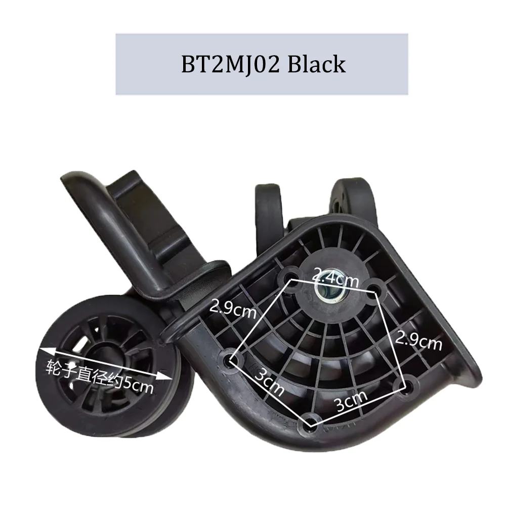 Imagem -02 - Roda de Bagagem de Nylon para Hinomoto Bt2mj02 Trolley Case Polia Rodízios Deslizantes Universal Wheel Repair Resistente ao Desgaste