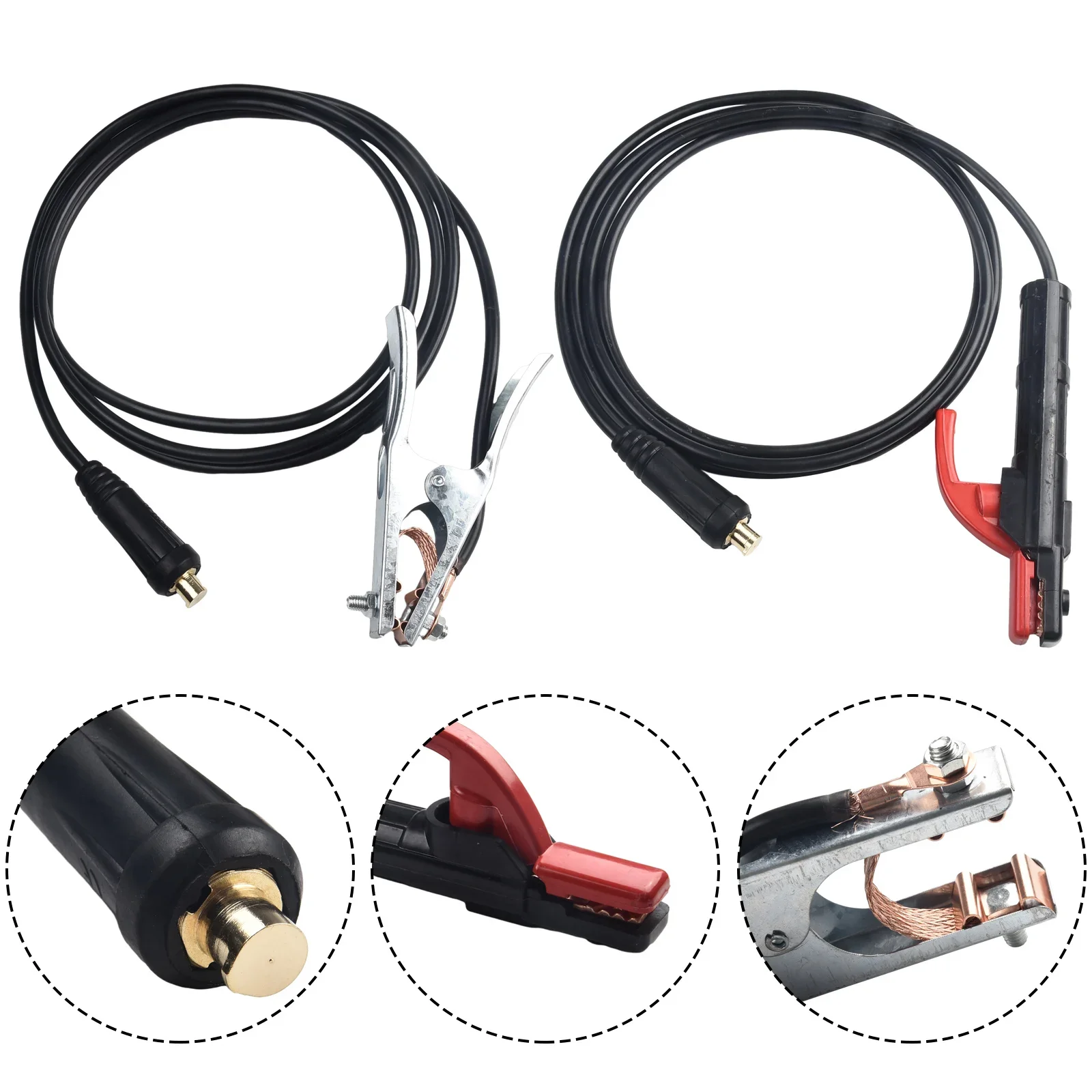 Heavy Duty 300A Ground Clamp Welder Cable  Made Of Durable Materials  Suitable For MMA Arc Welding Inverter Machine