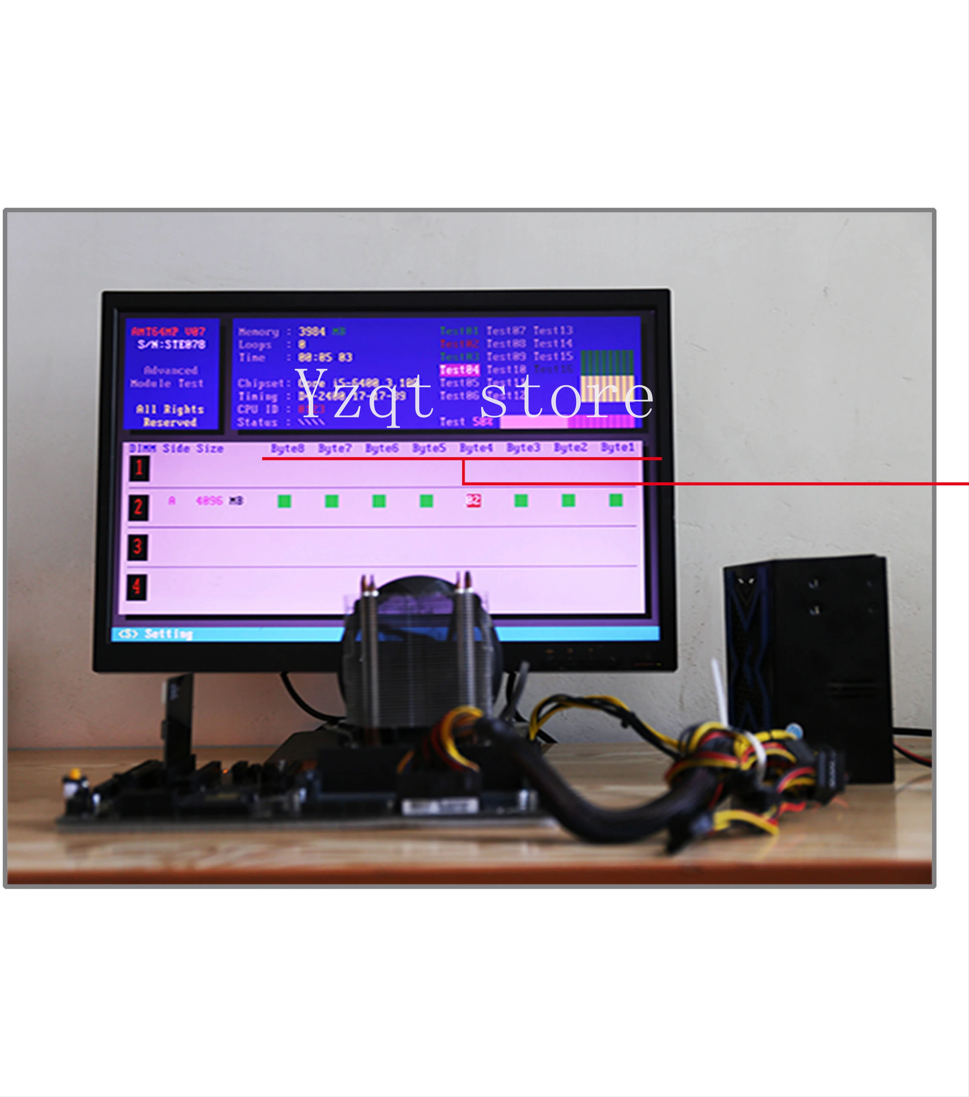 The new version of DDR2, 3, 4 memory sticks factory-level inspection and maintenance cards to determine the specific