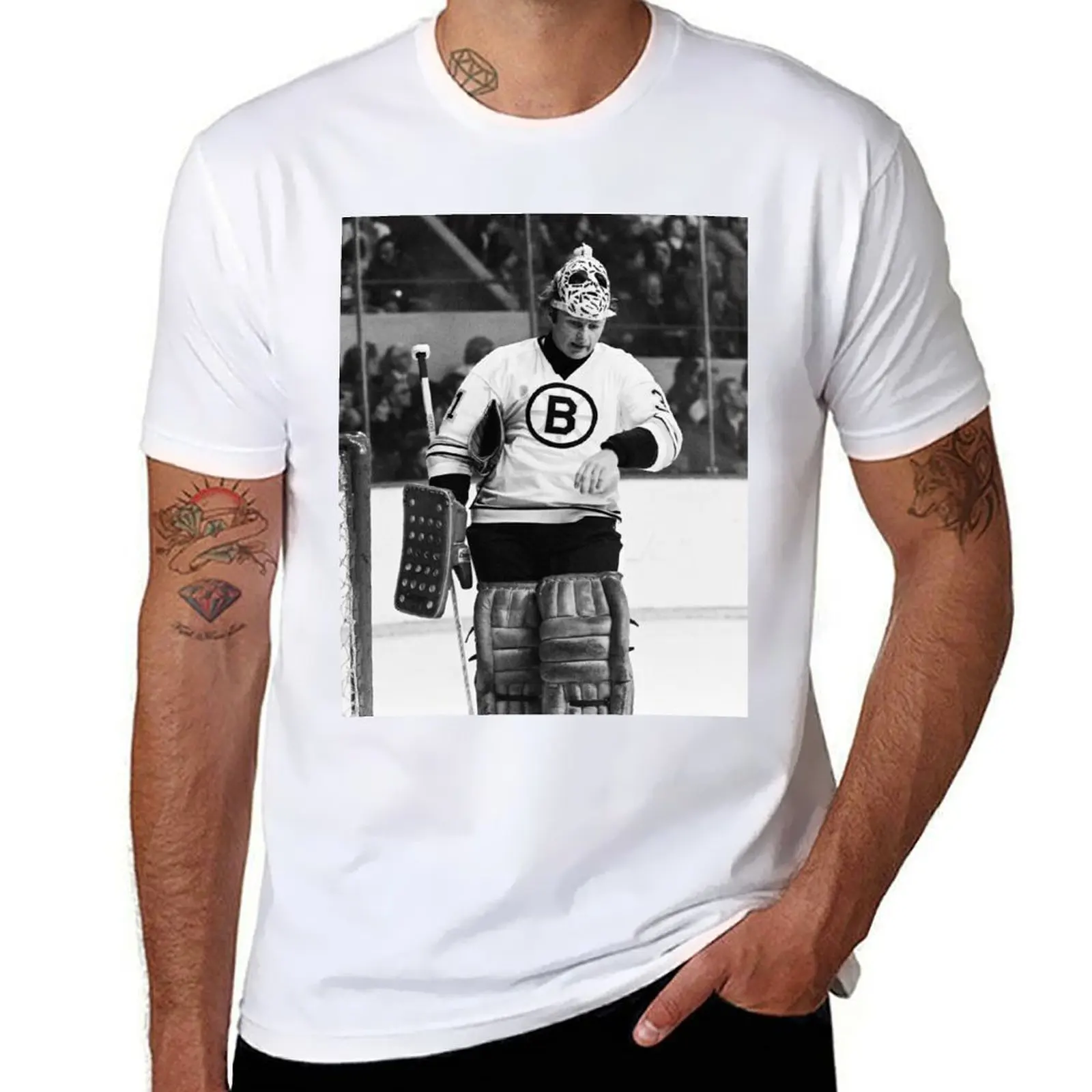

Gerry Cheevers T-Shirt t shirts for man pack cotton men t shirt cotton 100% T-Shirt