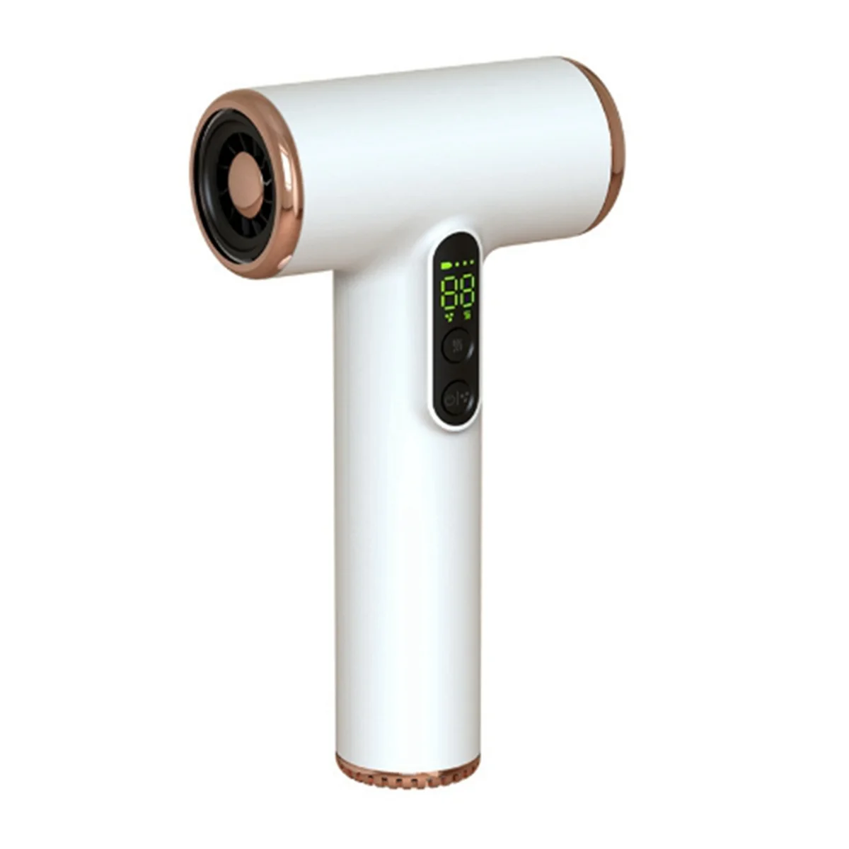 A01M Cordless Hair Dryer 3 Speeds 3 Temp USB Rechargeable Portable Small Blow Dryer with Digital Screen for Dorm Camping