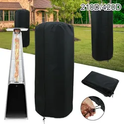 Patio Heater Cover 210/420D Oxford Cloth Waterproof Durable Patio Gas Heater Canopy Dust Cover UV Protector for Garden Courtyard