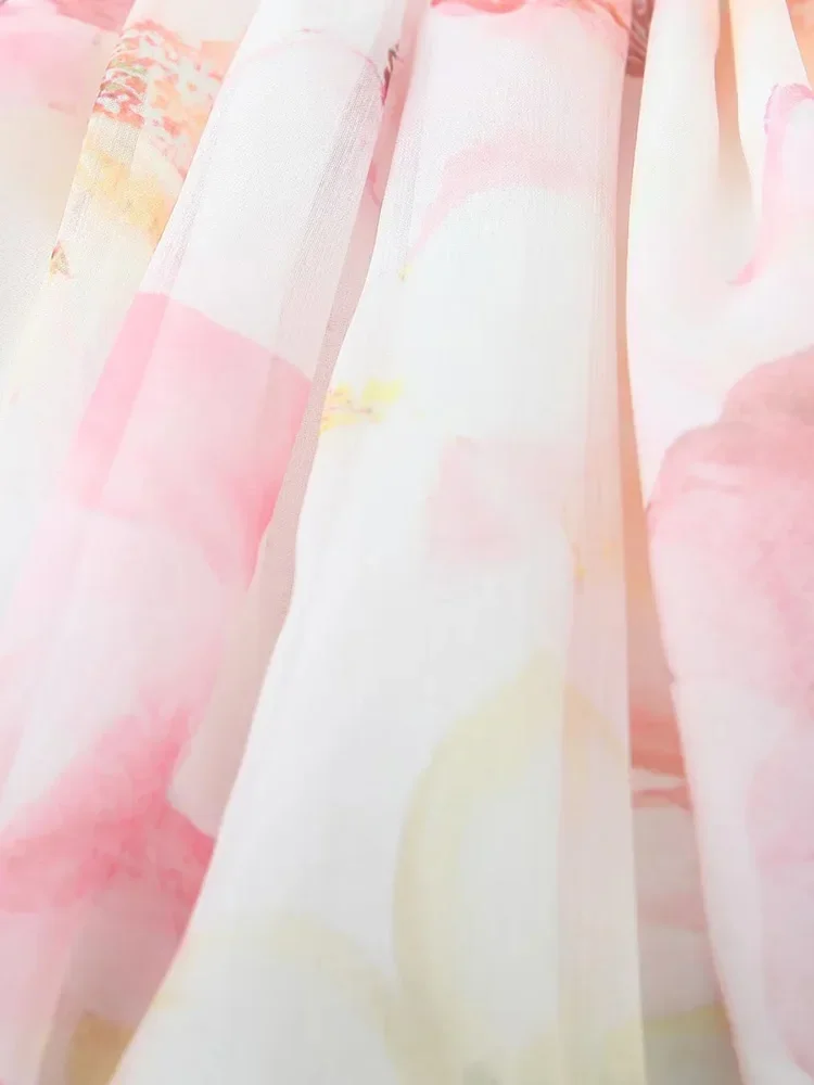 فستان GypsyLady مطبوع عليه زهور فستان قصير أنيق غير رسمي Strappy صيفي بدون أكمام بدون ظهر للنساء فساتين مكشكشة للحفلات