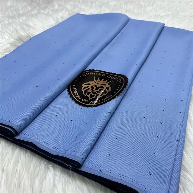 2026 High Quality Atiku Fabric 5 Yards African Senator Wear Men Suit Material Nigerian TR Cloth Cotton For Party Dress 1556