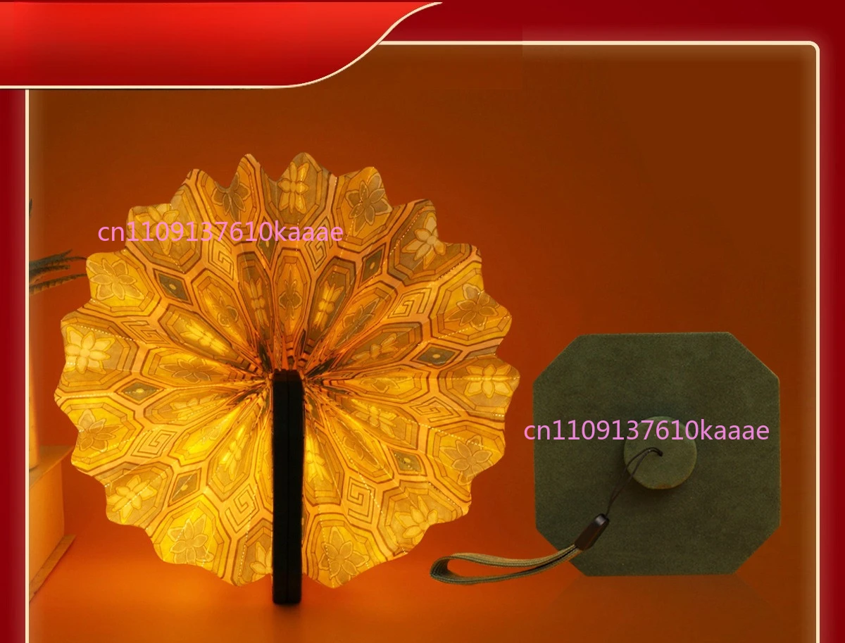 Gift Book Folding Portable Lantern Organ Book  Charging LED Atmosphere Night Light Creative Night
