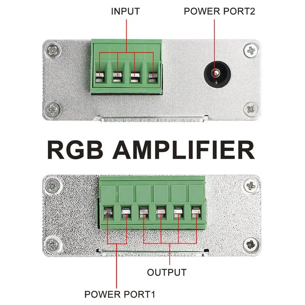 RGB 4A Amplifier Repeater For Extend Signal LED 5050 3528 Strip Light Power Repeater Console Controller Worldwide Dropshipping