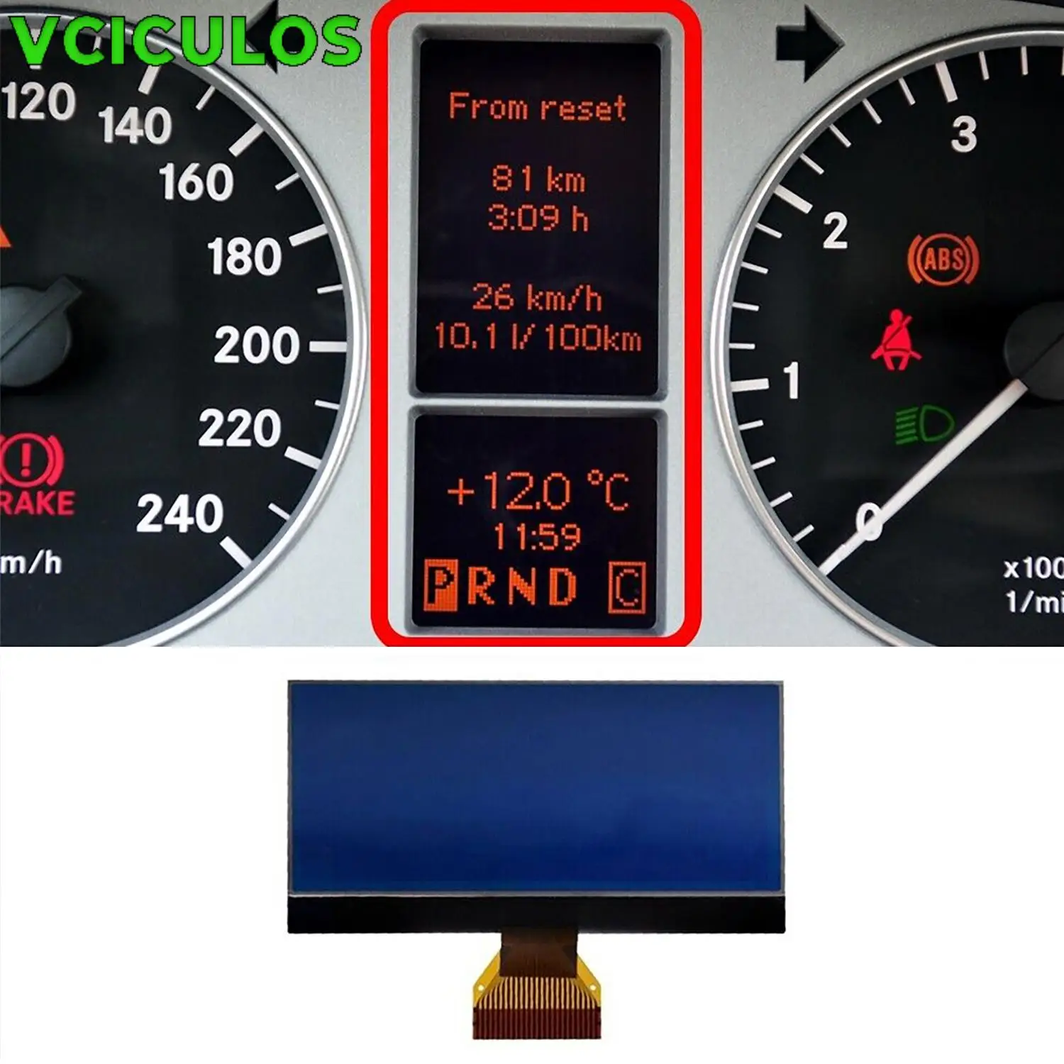 

1PC Instrument Cluster LCD Display For Mercedes A ∕ B 8 Volt Version Class W169 W245 Engine Car Accessories Interior Replacement