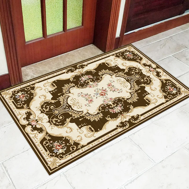 VIKAMA Bohemian Crystal Velvet Carpet Living Room Non-Slip Coffee Table Area Carpet Office Hotel Floor Mat Porch Lobby Door Mat