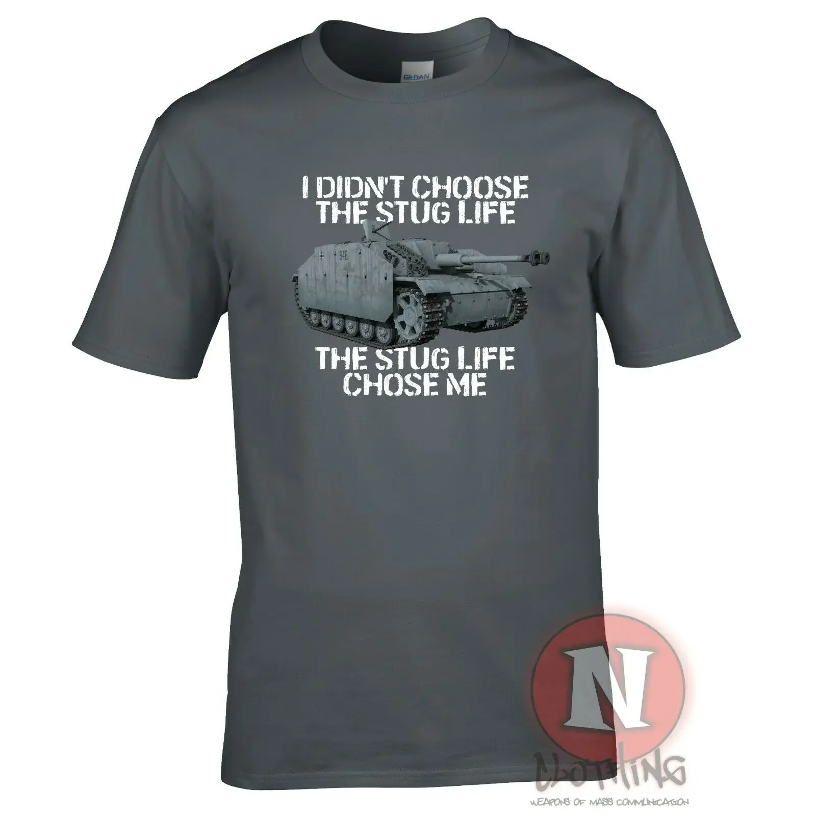 I didn\'T chose the Stug life Men T-shirt WW2 German military armour World Tanks