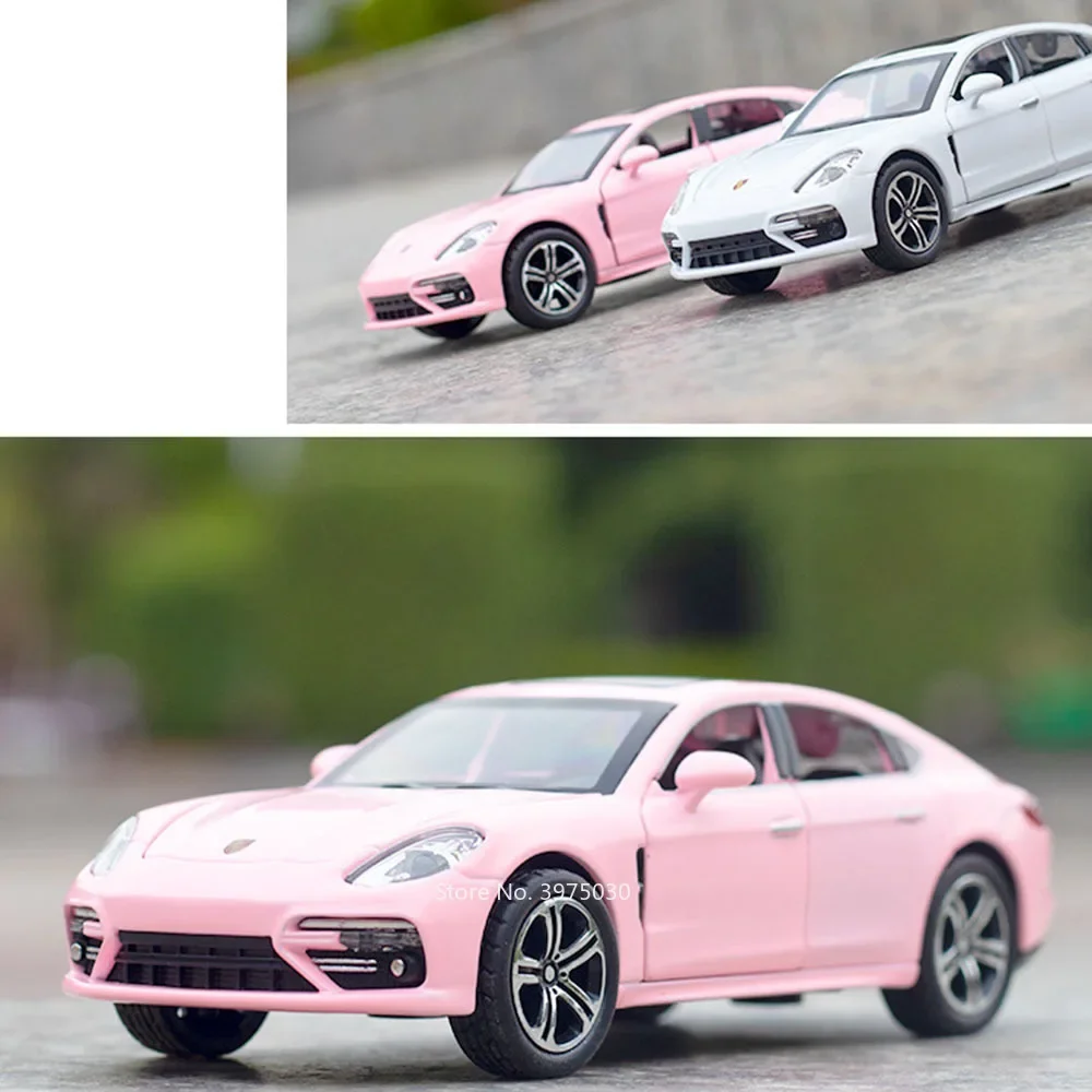 1:32 باناميرا 911 Targa 4S ألعاب نموذج سبيكة دييكاست سيارات موسيقى خفيفة المركبات الإطارات المطاطية عجلة التراجع طاولة السيارة حلية