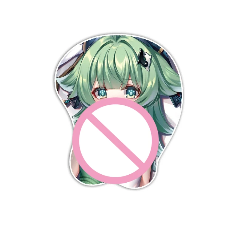 Huohuo 3D Mouse Pad Honkai Star Rail Game Hand Wrist Rest Mousepads Oppai Soft Mouse Mat Office Work Gaming Otaku Xmas Gift