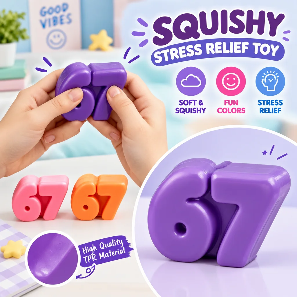 Needoh Number Set 67TPR Slow Rebound Squishy Stress Relief Creative Toy Anti Stress Gadget Cross Border Hot Sale Squeeze Toy