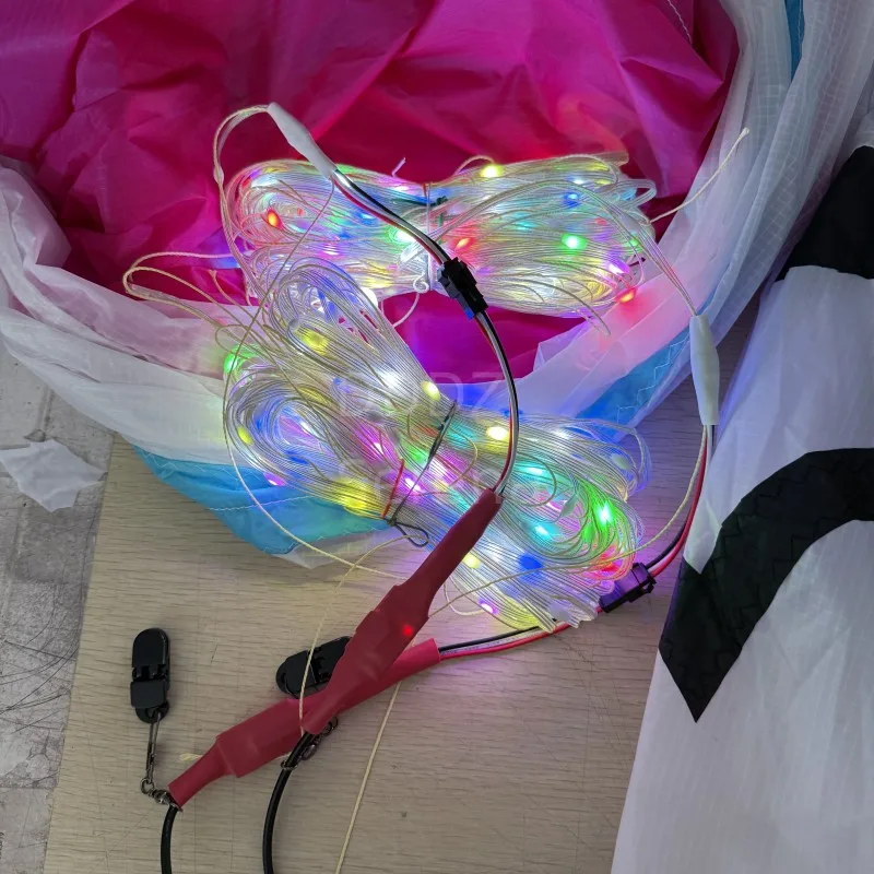 줄 장식용 DDDZ 20M LED 스트링 라이트, 속도와 색상 조절이 가능한 대형 삼각형 LED 델타 풍선 연