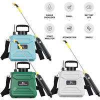New 5L agricultural spray, backpack type high-pressure spray, electric irrigation disinfection pesticide spray, green/blue/white