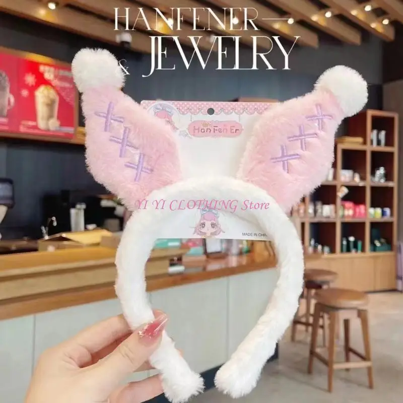 N5KF Thỏ Băng Đô Quấn Tóc Sang Trọng Truyện Tranh Cho Thấy Đảng Đạo Cụ Hình Cô Gái Mũ Đợi Đầu Đa Năng