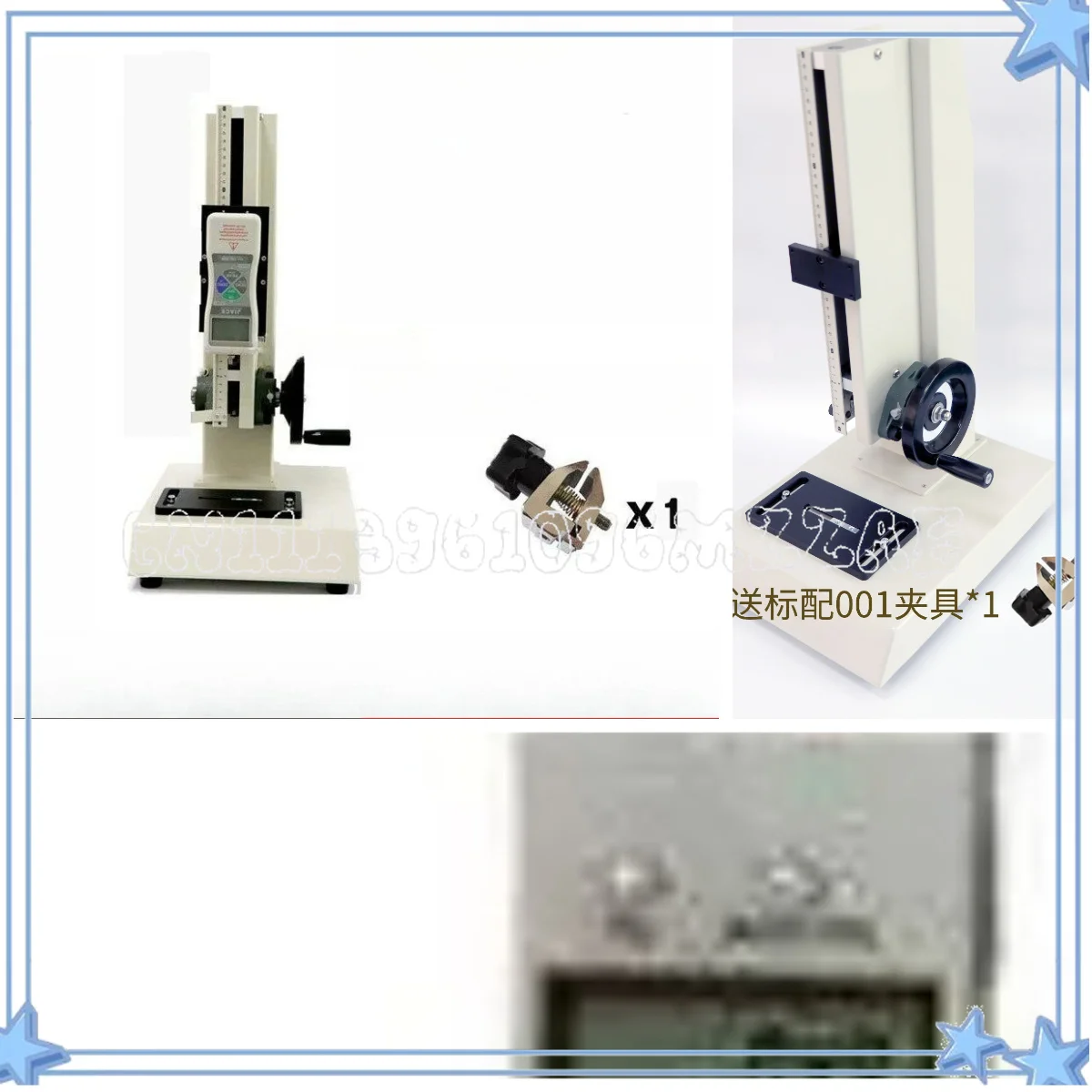 HLD Digital Pressure Testing Machine Test Bench Hand Spiral Rack 100kg