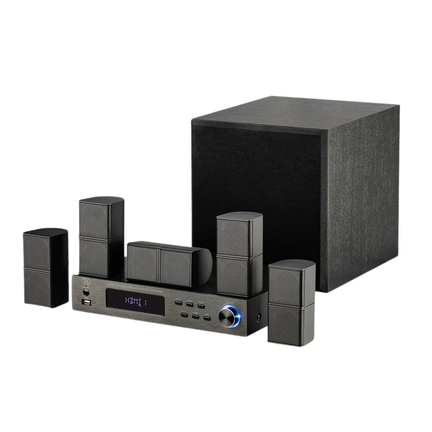DAUL 2 Inch Home Theater System 5.1 Home Cinema OEM ODM 7.1 Atmos Karaoke Living Room Theatre