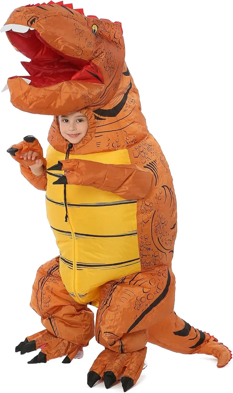 Opblaasbaar dinosauruskostuum kindermaat