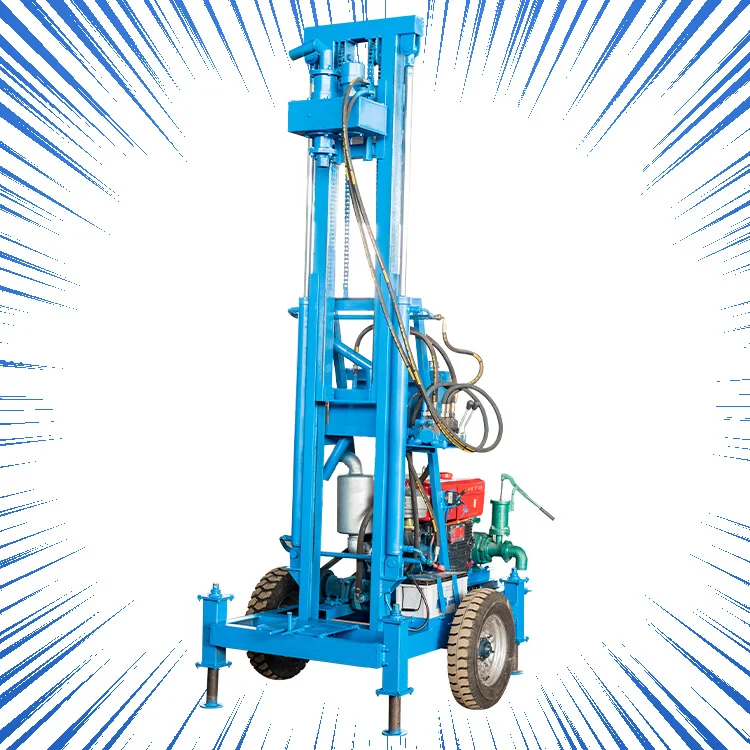 Simple Bore Small Portable Deep Small Artesian Water Well Drilling Machine Drill Rig Mine