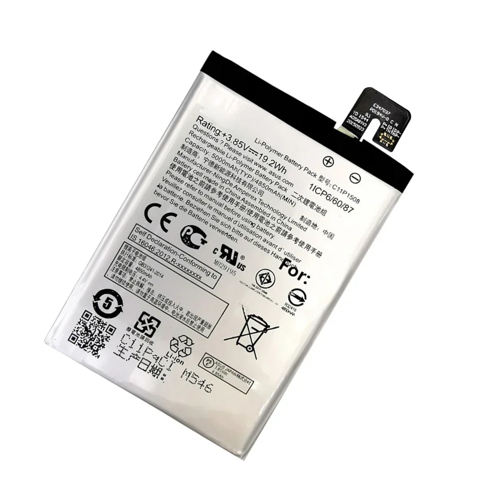 100% Orginal C11P1508 Battery For ASUS Zenfone MAX ZC550KL Z010DA 5000Z C550KL Z010AD Z010DD Z010D 4850mAh+Gift Tools