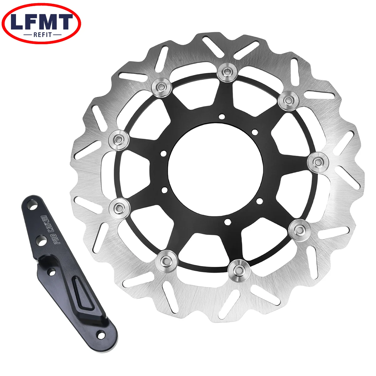 Motorcycle 320mm Rotor Disk Front Floating Brake Disc ForHonda CR125 CR250 CRF250R CRF450R CRF450R CRF250X CRF250RX CRF450RX Etc