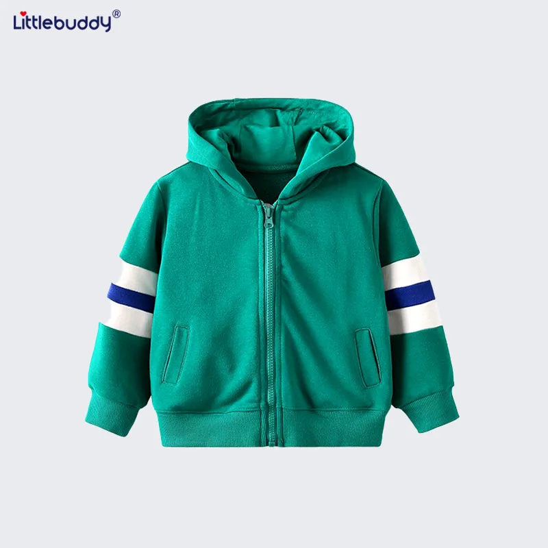 

Children's Hoodie Jacket Autumn Winter New Style Toddler Fashionable Hooded Zipper Cardigan Long Sleeve Top