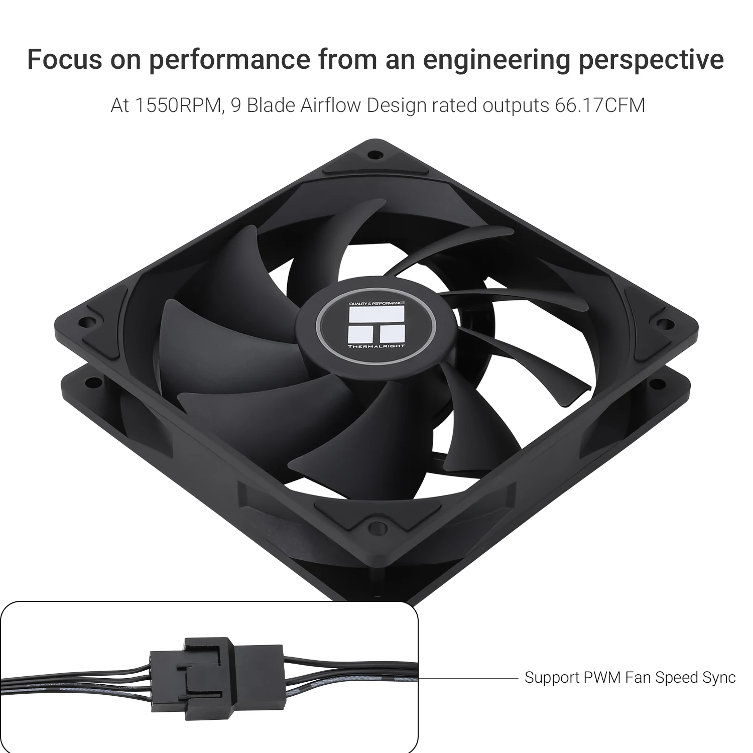 Thermalright 120mm Case Fan TL-C12C EXTREM/C12CW-S/C12C-S/C12CW/C12C CPU Cooling Fan ARGB 120mm High Performance Fan image 3