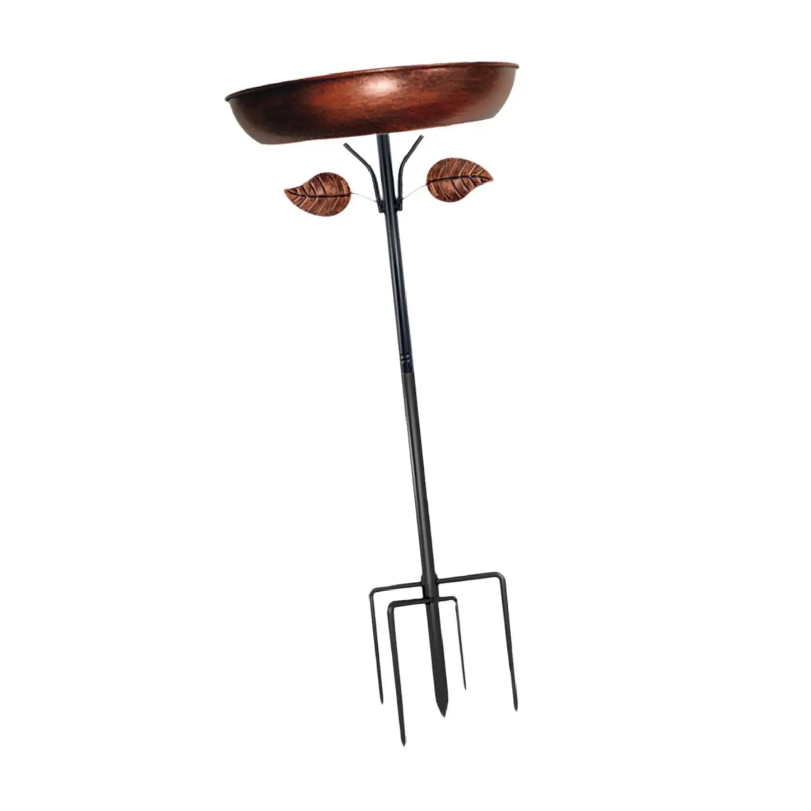 Metal Bird Bath Bird Feeder Decorative Multifunctional Ornament Stand Garden Supplies for Courtyard Yard Patio Decoration
