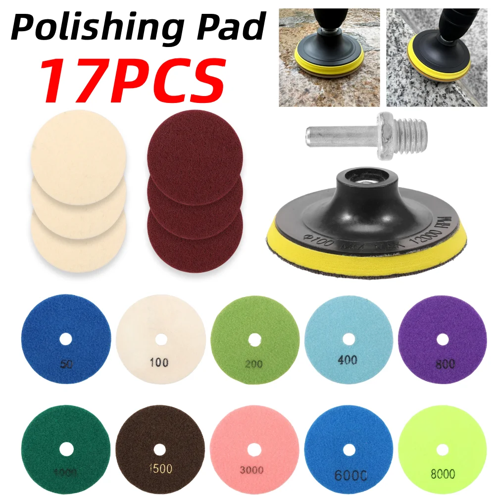 

Алмазная полировальная подушечка Износостойкая полировальная подушечка Хороший шлифовальный эффект Полировальный диск Износостойкий полировальный диск для бетона