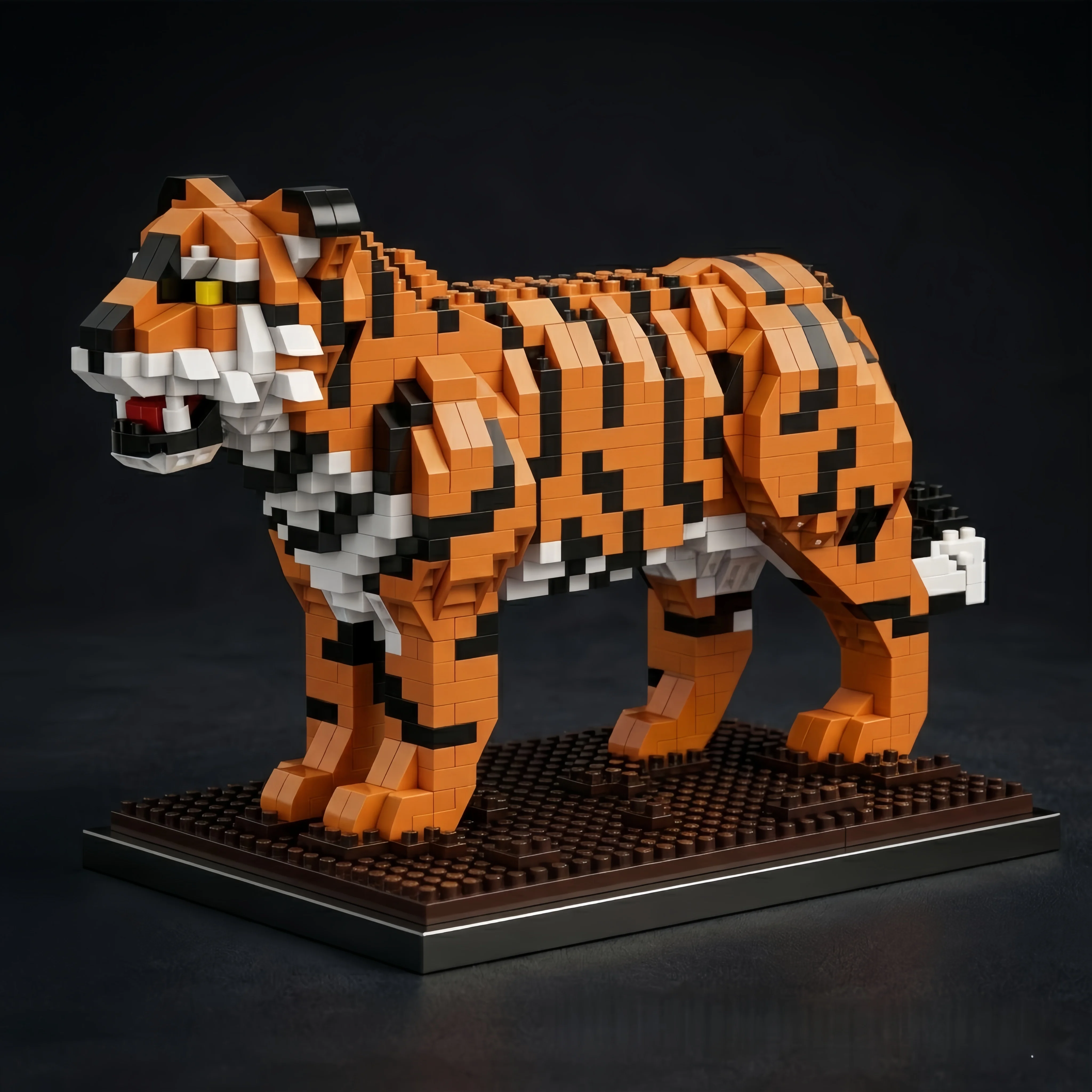 

Tiger Cheetah, Giraffe, Lion Animal Micro Building Blocks – 920-1020+ Pcs 3D Wildlife Puzzles: Stress Relief, STEM, Desktop Decor & Gifts for Adults/Teens