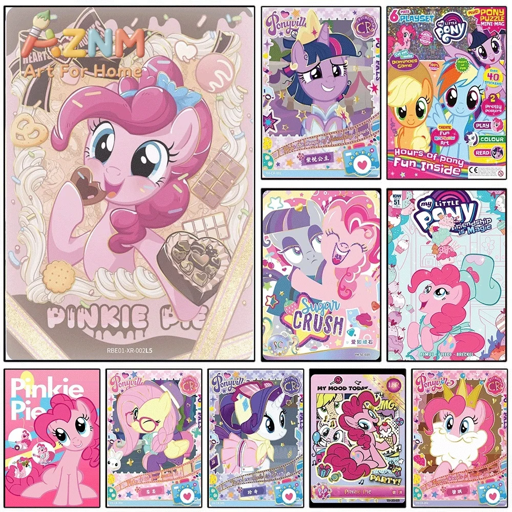 My Little Pony Pinkie Pie Delightful Charming Card Design Canvas Painting Unframed Cute Cartoon Pony Wall Art Poster for Girls