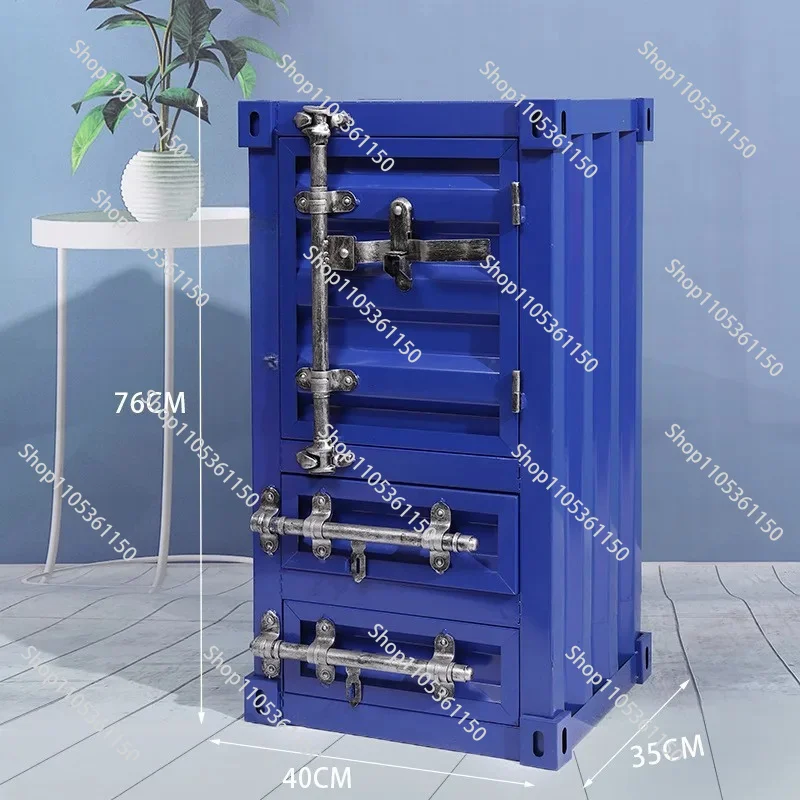 Iron Storage Boxes Vintage Creative Drawer Storage Cabinet Drawer Type Organizer Box for Living Room Accessory Metal Container
