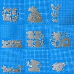 animal dog cat butterfly bear elephant Metal Cutting Dies Decoration Scrapbook Paper cards Craft Knife Mould Blade Punch Stencil