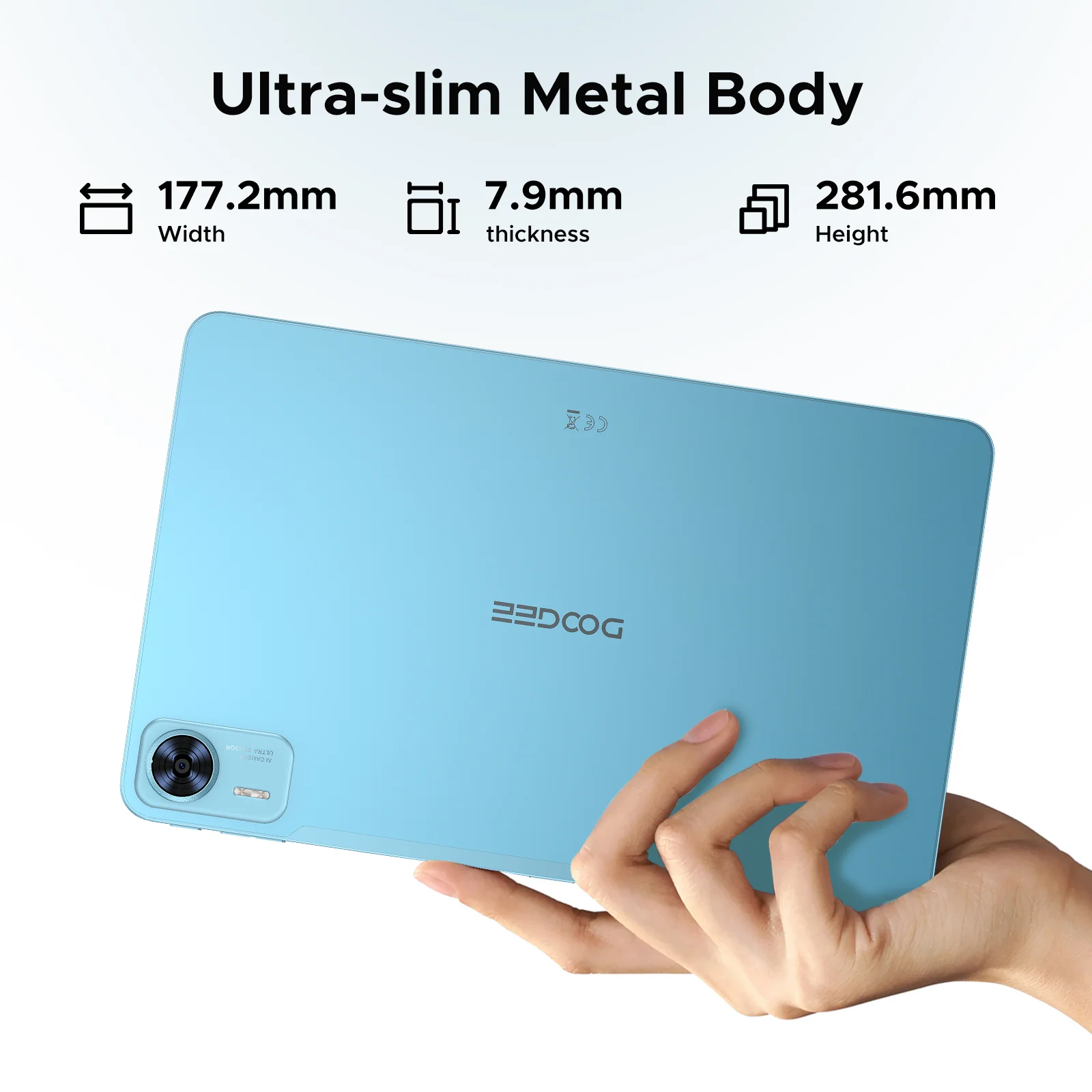 Picture 3: DOOGEE T36 Smart Tablet Android 15 12'' Screen 32GB RAM (8GB+24GB) 256GB ROM 8800mAh Battery Unisoc T620 Octa Core Widevine L1
