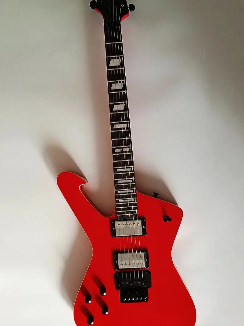 Left-handed 6 string Electric Guitar New Iceman Paul Stanley Red Mirror Guitar Guitars Guitarra