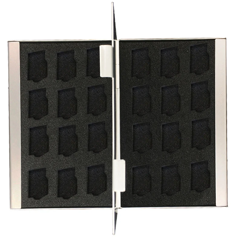 24 Slots Micro SD Card Case Holder Storage Organizer,Ultra Slim Credit Card Size Lightweight Portable TFMemory Card Storag
