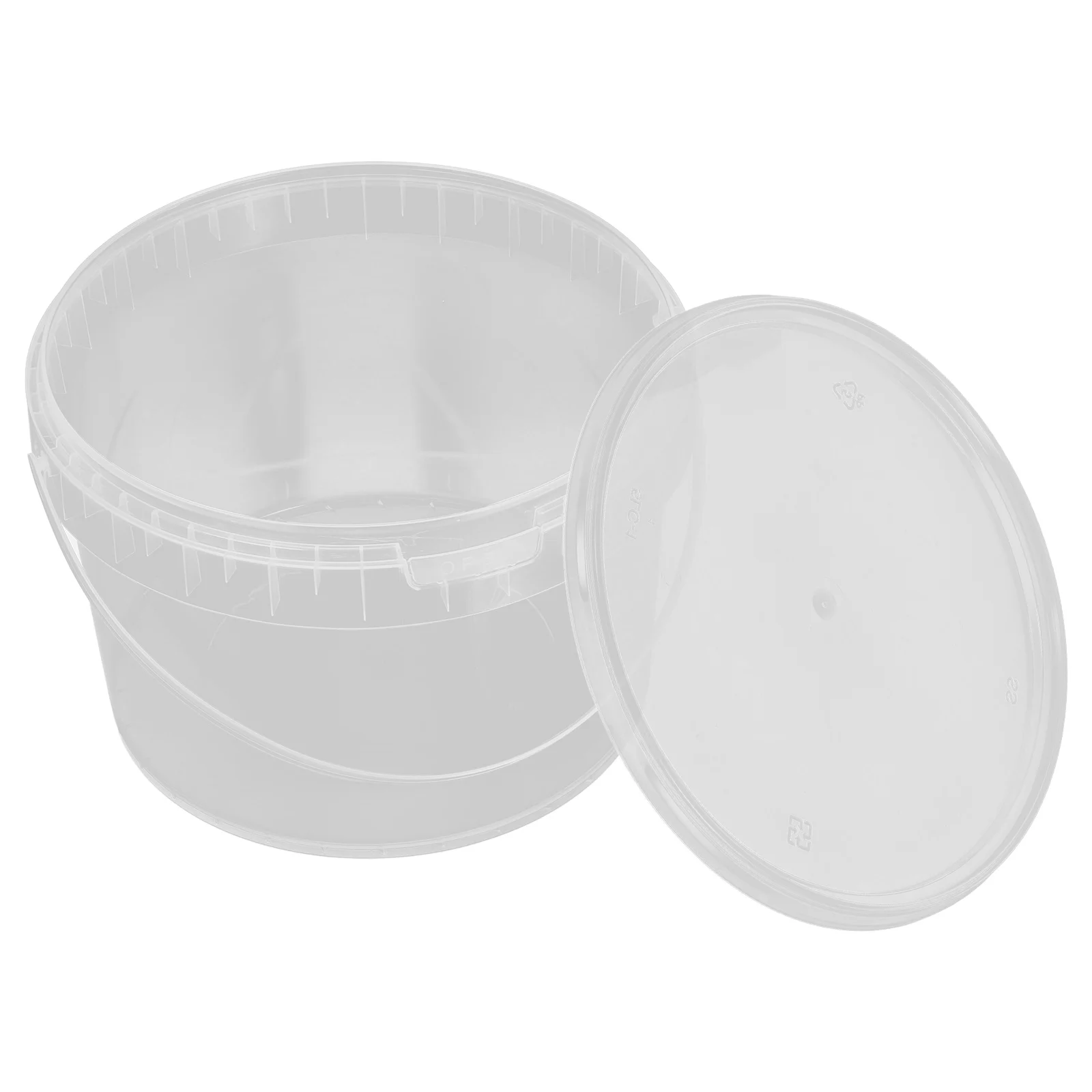 

Clean Storage Bucket Clear Plastic Containers Lidded Kitchen Multi Functional Bucket Handle Thickened Portable Water Storage