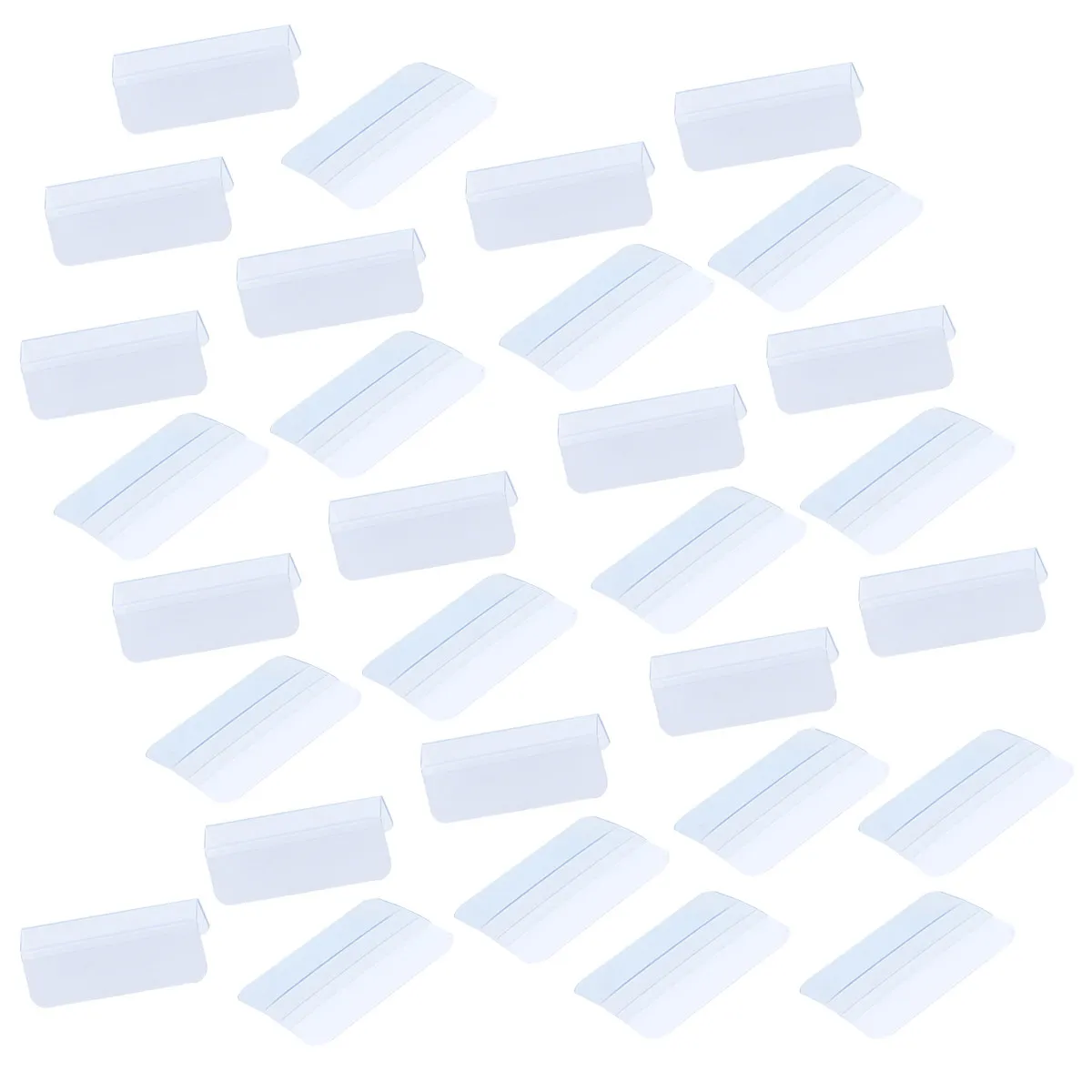 100pcs Jewelry Hooks Adhesive Lip Hangers Transparent Plastic For Earring Display Cards Holders Earring Tags Plastic Hook Party