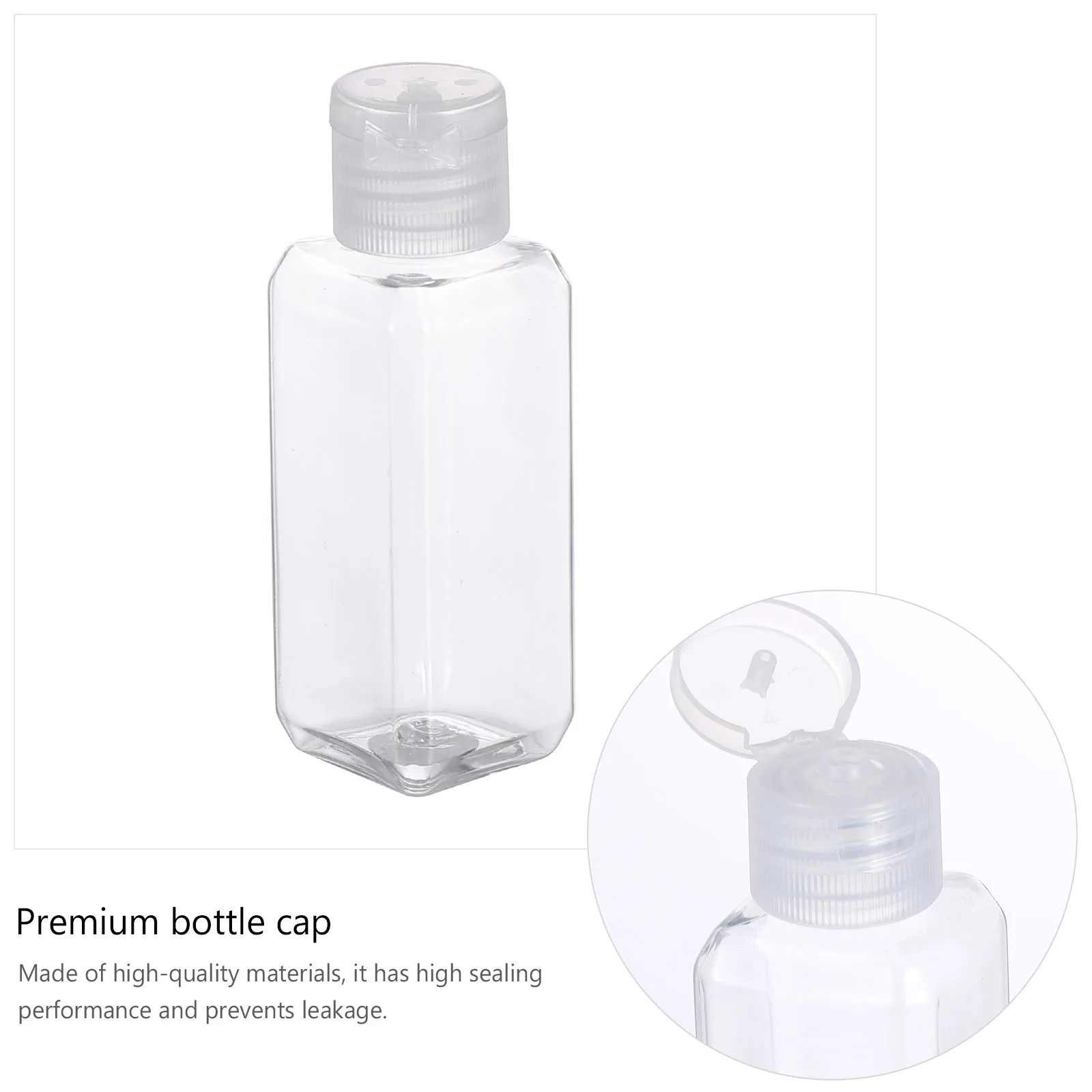 

20pcs Alcohol Plastic Bottles Empty Foldable Containers Portable Travel Refillable Leak Proof Durable Reusable Safe